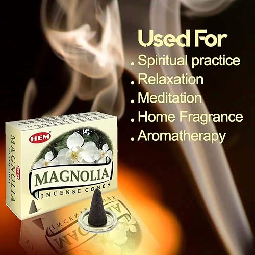 Miniatura 5 de Magnolia - Caja de 12 cajas, 10 conos cada una - HEM Incienso de la India