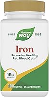 Vista 1 de Nature's Way Iron Support Healthy Red Blood Glóbulos* 18mg por porción, 100 cápsulas