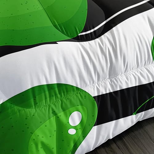 Miniatura 10 de Suncloris Bonito juego de edredón de aguacate de dibujos animados, varias formas de encantador patrón de aguacates para niños y adultos, edredón de