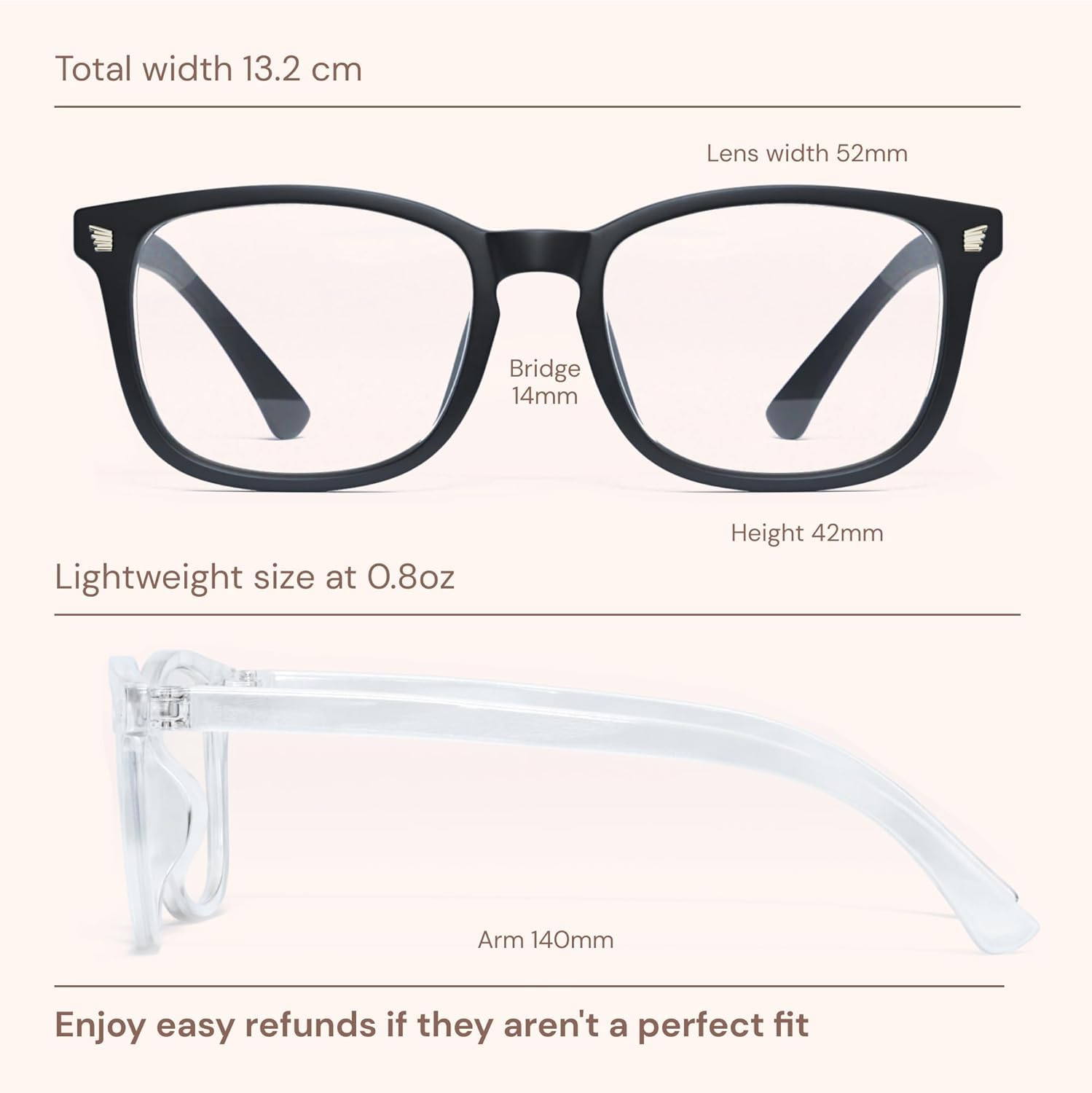 Gaoye Occhiali con blocco della luce blu – Occhiali da vista finti quadrati alla moda, anti raggi UV, occhiali da gioco per computer, occhiali blu per donne/uomini