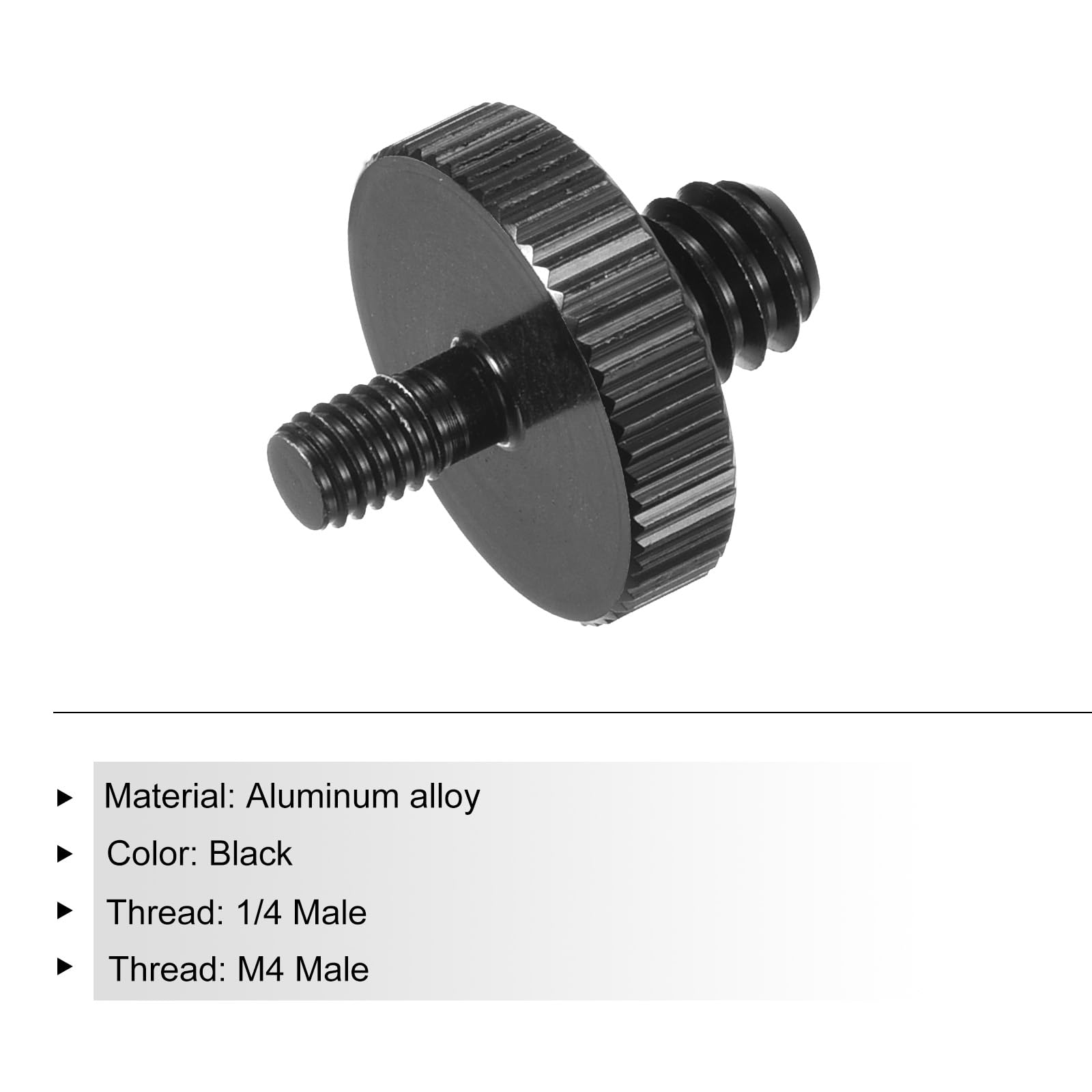 QUARKZMAN 2PCS Adaptateur de support de microphone filetage mâle 1/4 à M4 adaptateur de vis pour support de microphone vers adaptateur de monture trépied pour appareil photo