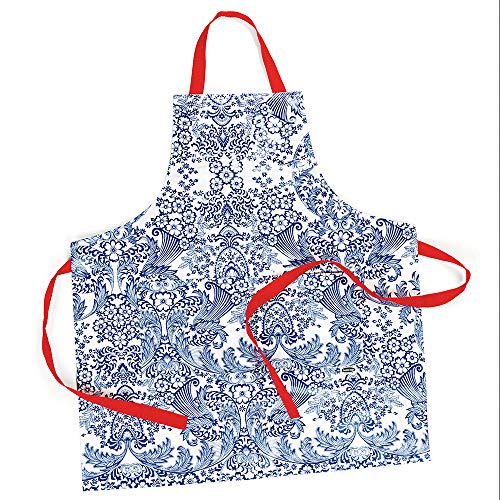 Oilcloth International Retro Vinyl Apron Blue Paradise