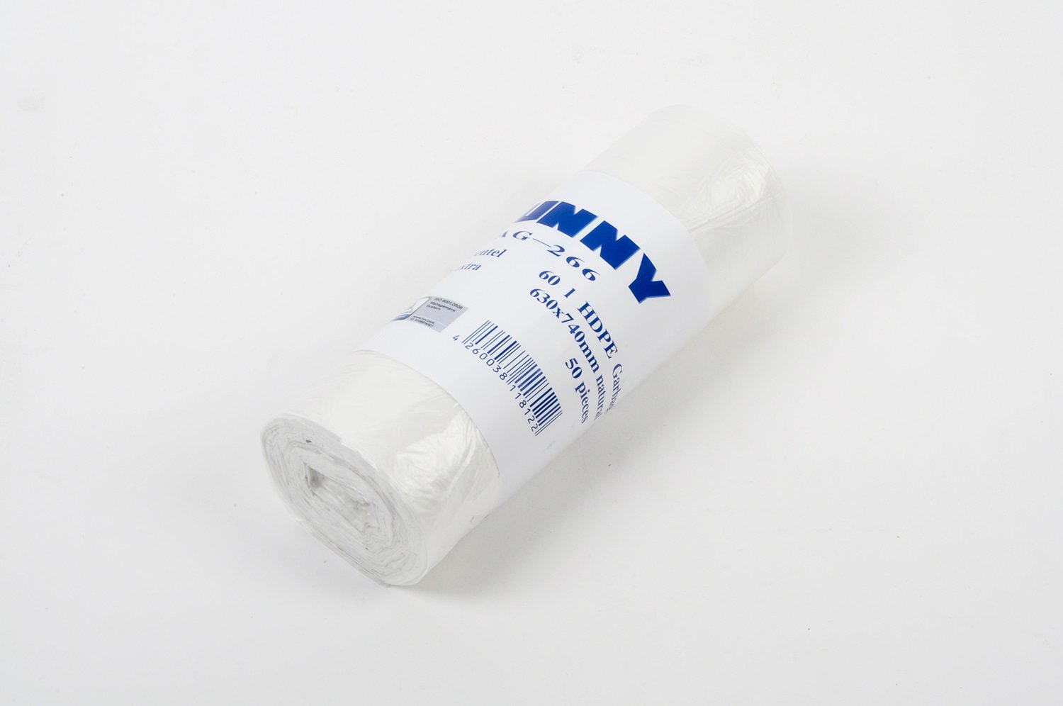 Funny, Sacchetti Della Spazzatura Hdpe Trasparenti, 630 X 740 mm, Circa 60 L, 40 Rotoli da 50 Pz