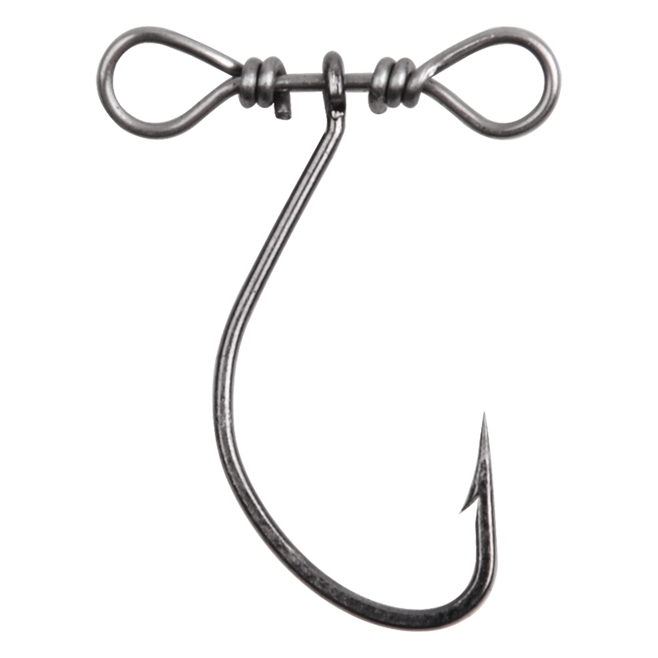 Bas De Ligne Dropshot Pré-Noué – 5 Pièces, Flotteur Fluorescent, 2 Hameçons, Résistance 13,6 Kg
