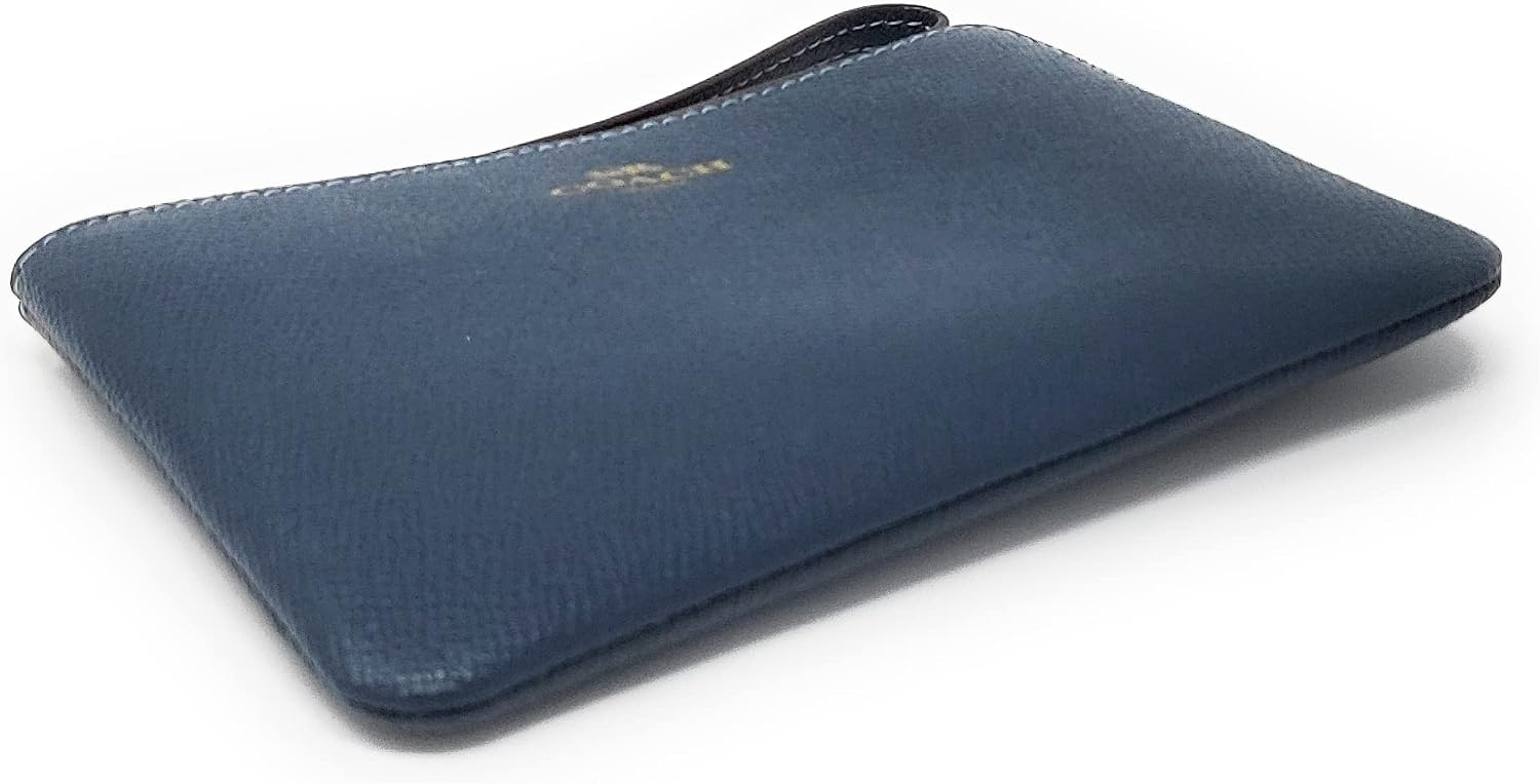 COACH WOMENS Corner Zip Wristlet In Canvas Leather