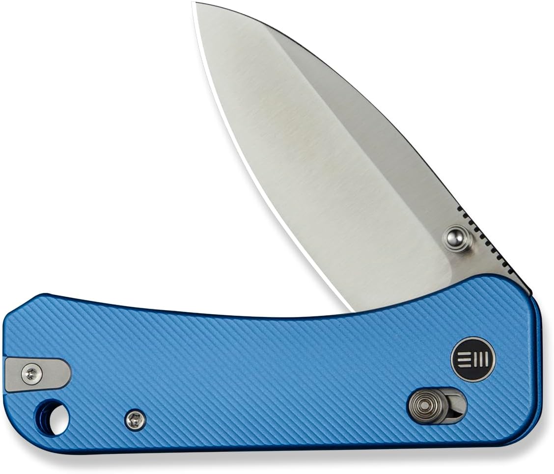 WeKnife Banter 2 Pocket Knife for EDC, Crossbar Lock Folding Knife with 2.87" CPM S35VN Steel Blade Aluminum Handle, Designed by Ben Petersen WE23075-1(Blue)