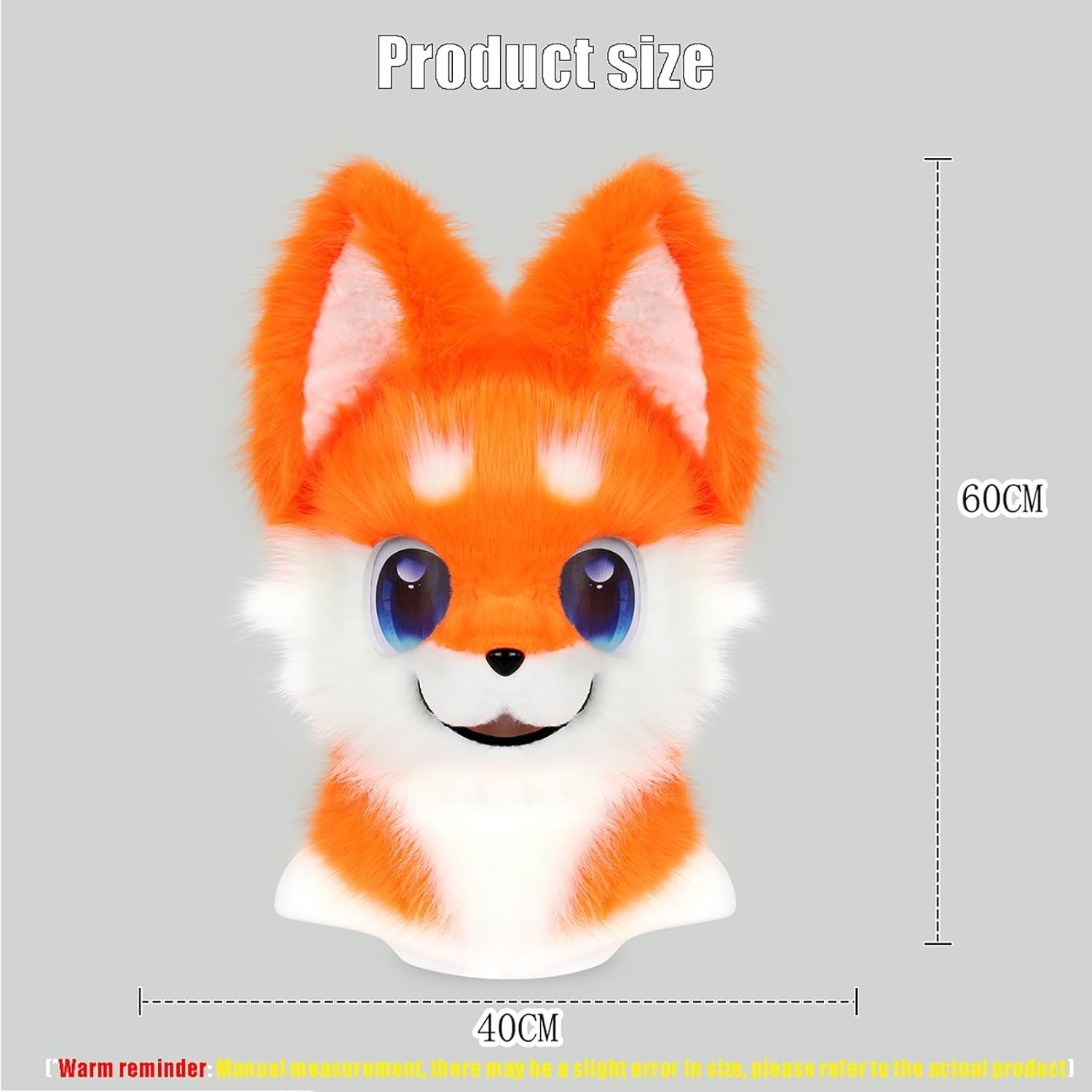 Masque Loup à Fourrure Viking - Cosplay, Halloween, Carnaval - Taille Adulte, élastique, Design Réaliste Avec Fausse Fourrure - 10