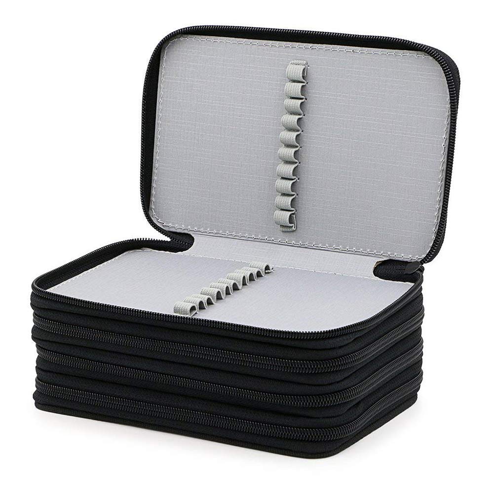 ToWinle Super Large Capacity Pencil Case 72 Slots, Coloured Pencils Holder, Student Stationary Case - Image 2