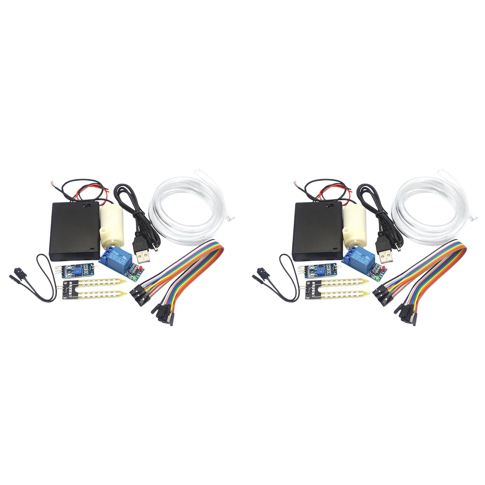 Jnchdghwa As Shown 2X Automatic Irrigation Module Diy Kit Automatic Watering Module Soil Moisture Detection Automatic Water Pumping