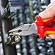 KNIPEX Spitz-Kombizange auf SB-Karte isoliert mit Mehrkomponenten-Hüllen, VDE-geprüft verchromt 185 mm, 08 26 185 SB