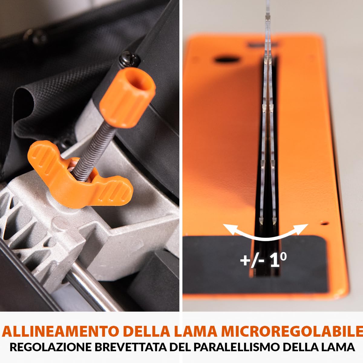 Evolution Power Tools R255TBL Sega da banco (La prossima generazione Rage 5-S) Lama da taglio multimateriale Taglia legno metallo plastica, smusso a 45°, angolo obliquo +/- 60°, 1650 W