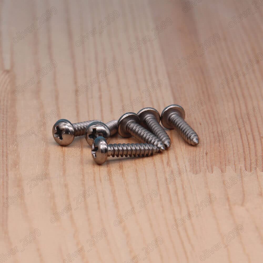 Titanium GR2 M1 M2.9 M3.5 M4.2 M4.8 Phillips Cross Pan Head Self Tapping Screws (M4.8 x 32mm,50)