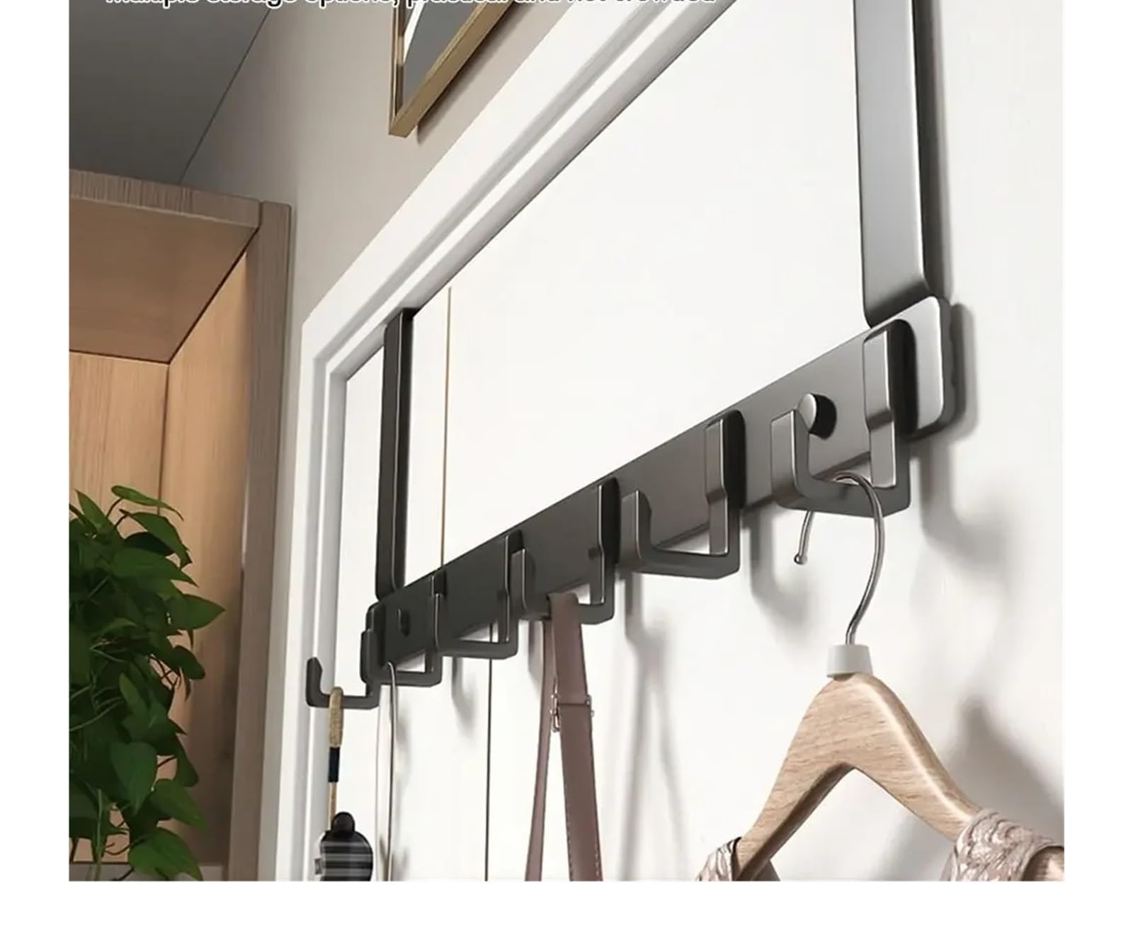 Ganchos Para Colgar Puerta Ganchos sobre la puerta ropa abrigo sombrero toalla percha hogar baño organizador estante(Color5)