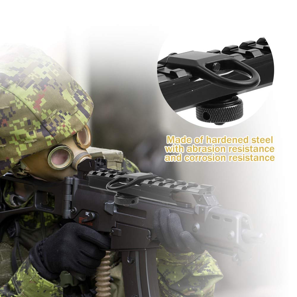 ACEXIER Adatto per Accessori per la Caccia su rotaia da 20 mm Accessori per Adattatore per Imbracatura GBB in Acciaio Fibbia GBB Airsoft