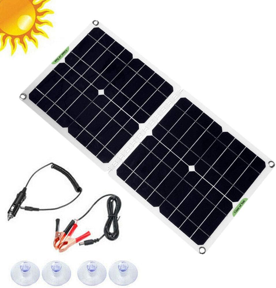 Foldable Solar Panel 100W 12V 5V Cell Controller for Phone Boat Car MP3 PAD Fast Charging Outdoor Battery Supply