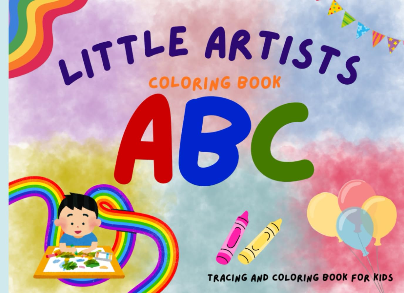 Little Artists - Alphabet coloring book: Tracing and coloring book for our little artists