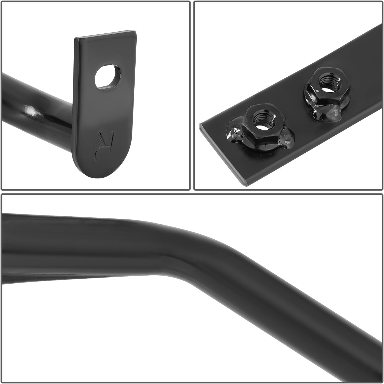 DAT AUTO PARTS Front Right Passenger Side Bumper Cover Bracket Insert Mounting Retainer Brace Replacement For 2007-2013 Chevrolet Silverado 1500 GMC Sierra 1500 Black Textured Steel GM1043107 22861859