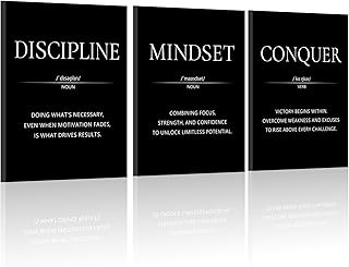 LMGOV Motivational Wall Decor, Office Wall Art for Men, 12