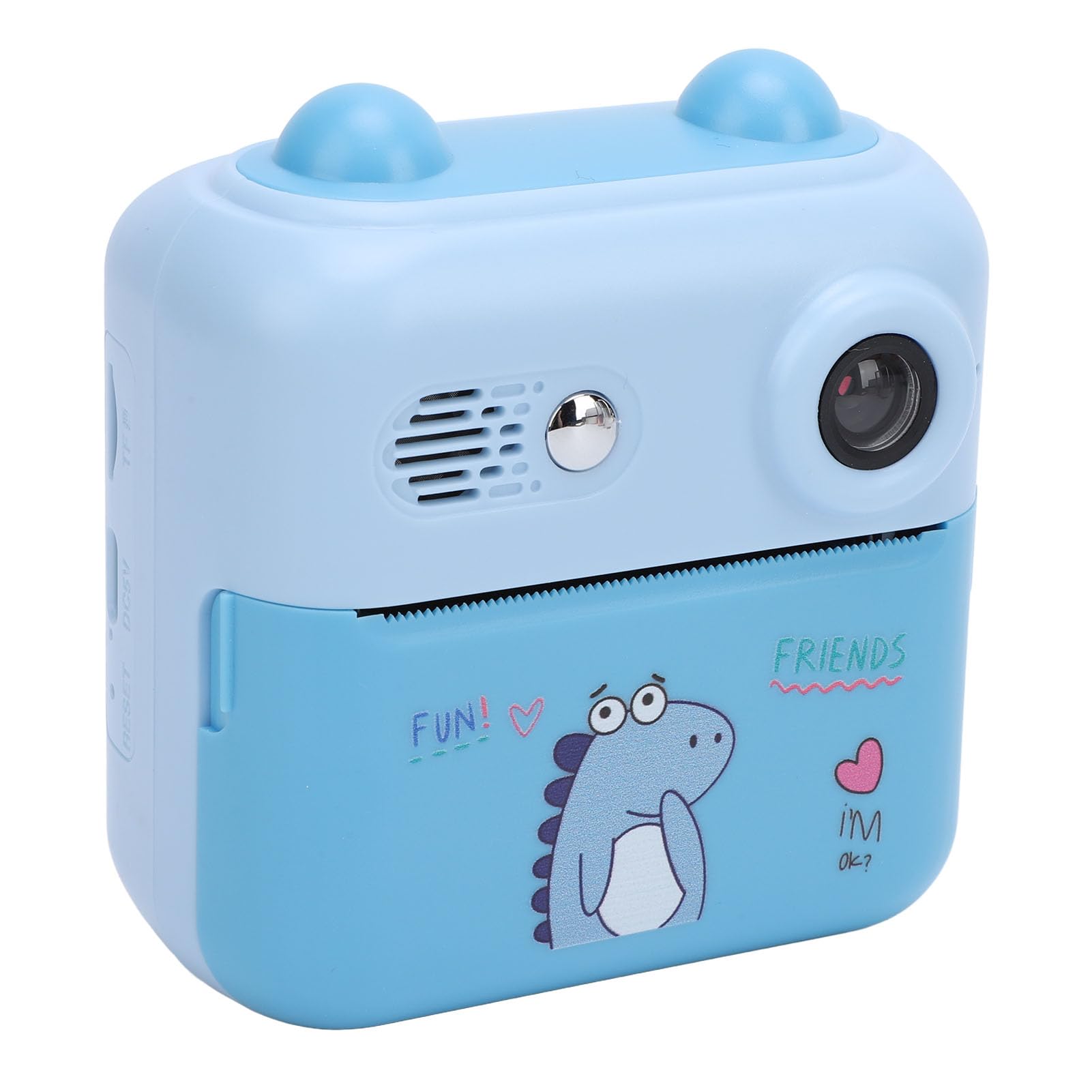 Instant Camera, 50MP Instant Camera 1000mAh Eye Caring 16x Digital Zoom Multifunctional for (Blue)