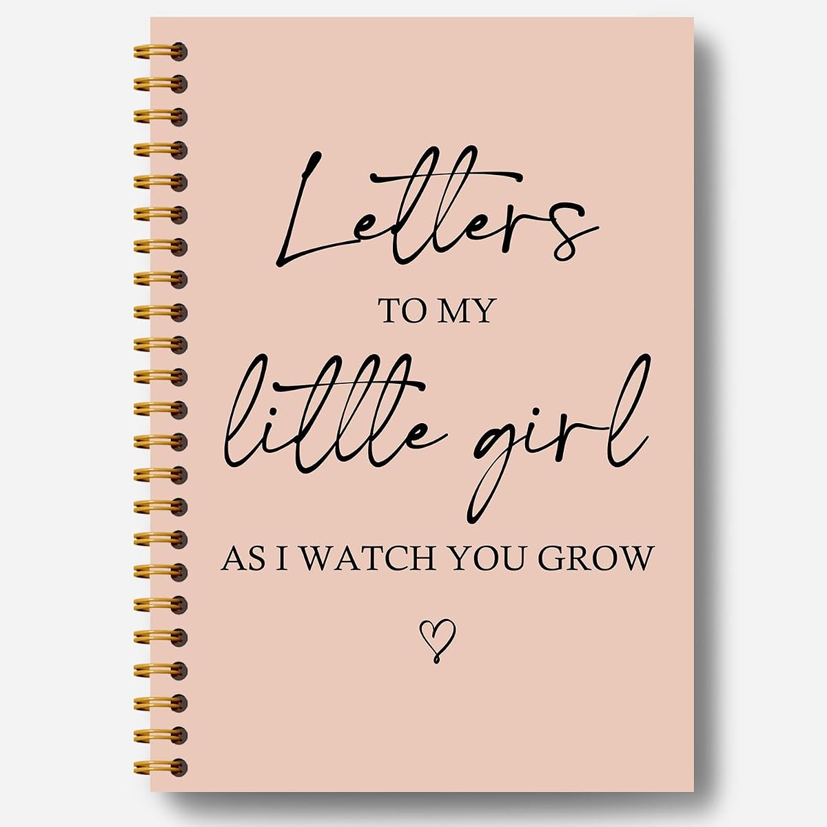 New Mom Gifts Notebook, Pregnancy Journal Memory Book, New Mother Gifts Journal,Shower Gift for Mom, Letters to My Little Girl Dear Daughter Hardcover Spiral Notebooks 5.5x8.3
