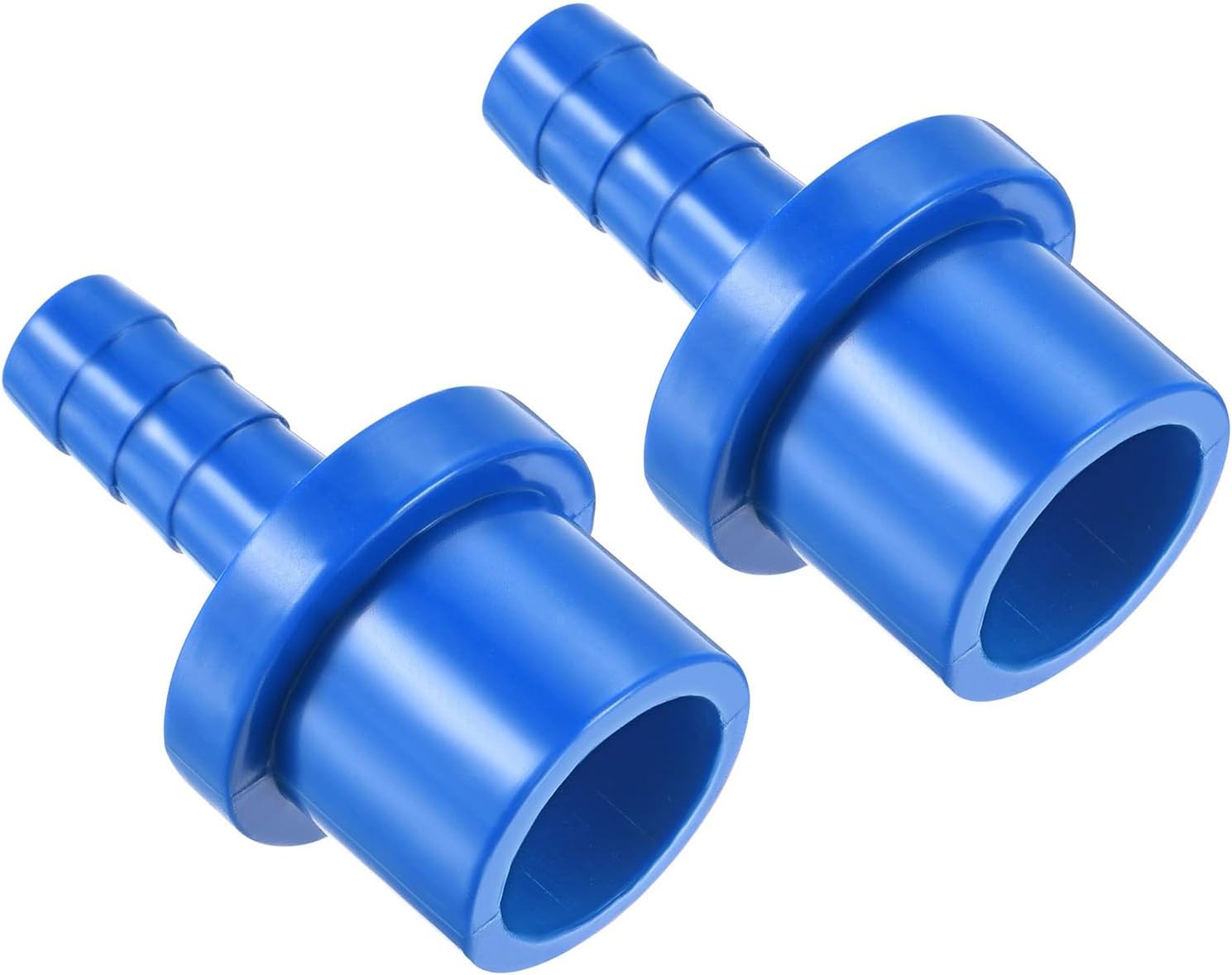 Unifizz 1PCS 20mm x 10mm (3/4" x 3/8") PVC Barbed Hose Adapter Straight Pipe Connector Black for Garden and Plumbing