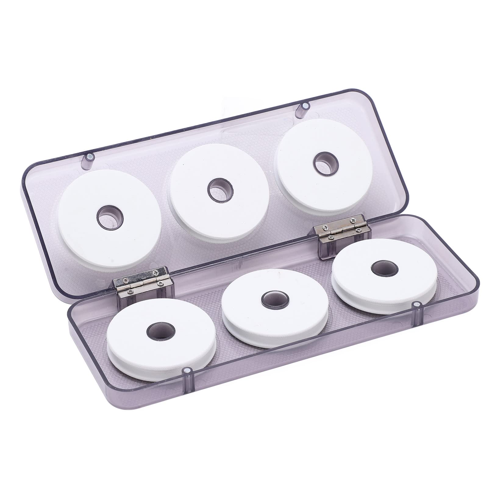 SPYMINNPOO 6PCS Fishing Line Storage Spool, Fishing and Rigging Spools Case Holder EVA Fishing Line Keeper with ABS Box