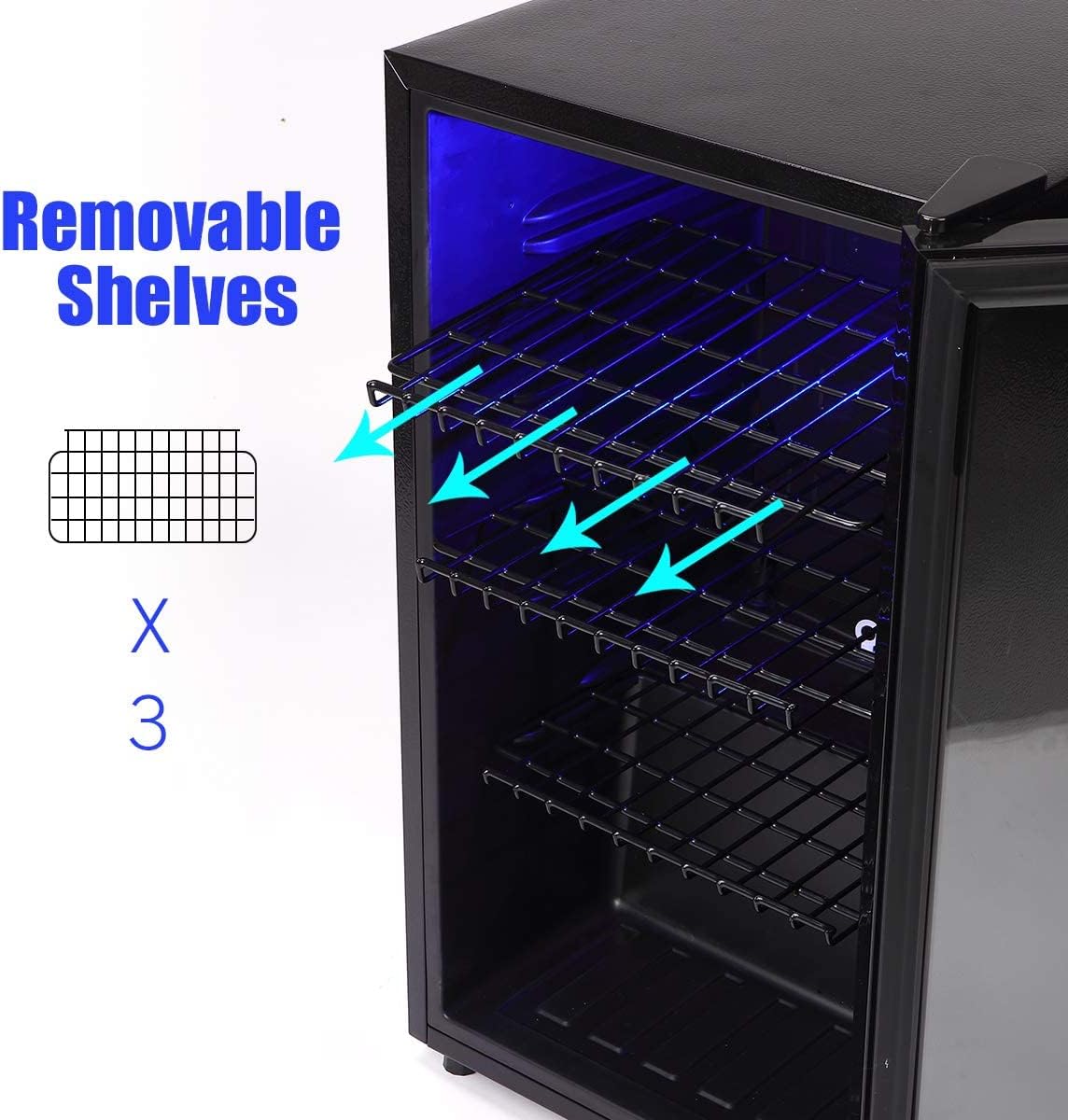 WANAI BC-98E Removable Shelves