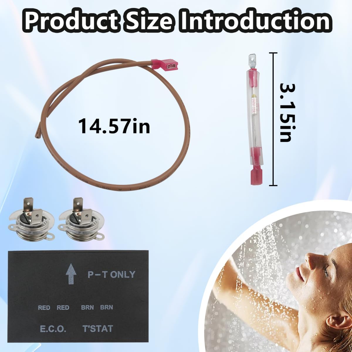 93866 Thermal Cutoff & 91447 ECO Thermostat Assembly Kit for Atwood Gas/Electric EXT Water Heater: GC10A-2E/3E/4E, GH10-1E/2E/3E, GCH10A-2E/3E/4E, G610-3E, GC6A-7E, GH610-3E