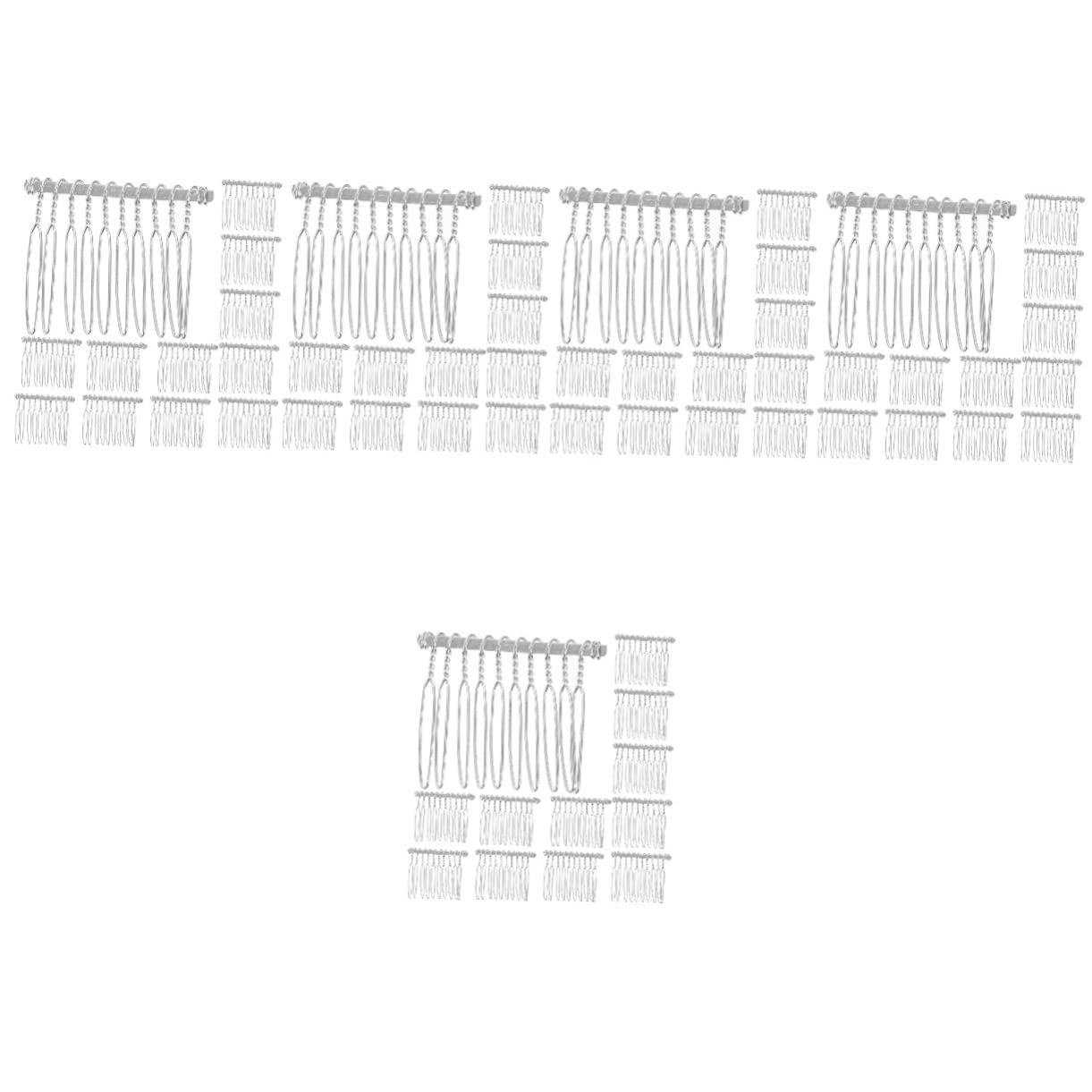 VICASKY 100 Pezzi Pettine Sposa in Metallo Accessori Sposa Leggeri e Comodi Pettinino Decorativo per Chignon Facile Accessori per Donne e Ragazze Fermaglio Nuziale