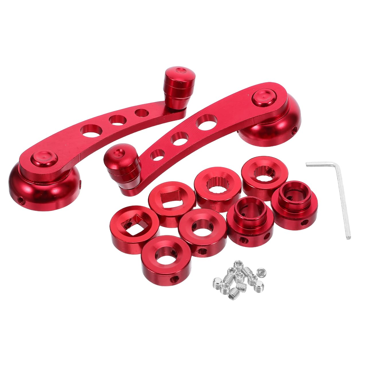 BESPORTBLE Car Window Shake Handle Universal Car Window Crank Handle Replacement Set with 3 Adapters Mounting Hardware and Retainer Clip for Manual Door Windows : Automotive