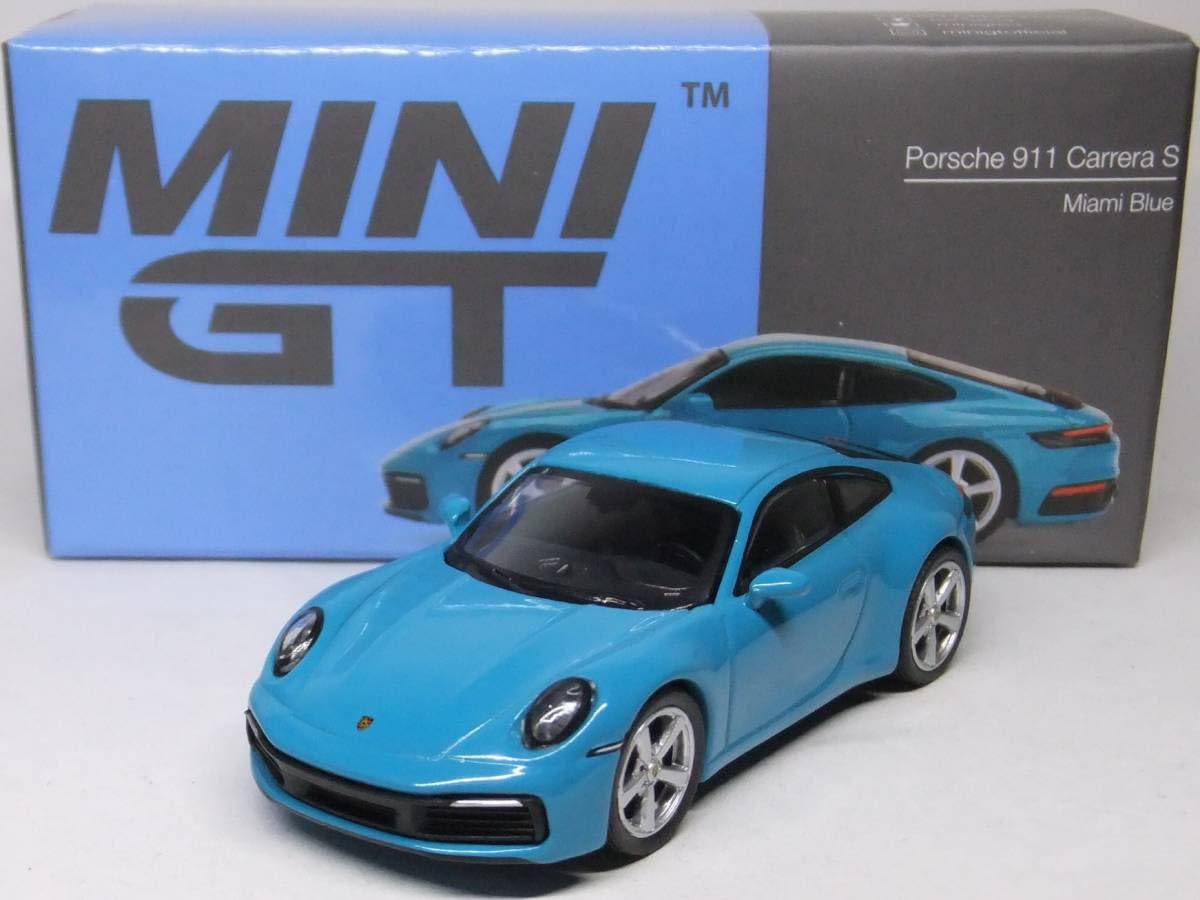 MINI GT 1/64 ポルシェ 911 カレラ S マイアミブルー 435 Amazon | MINI GT ミニカー 911 カレラ S マイアミブルー MGT00435-R