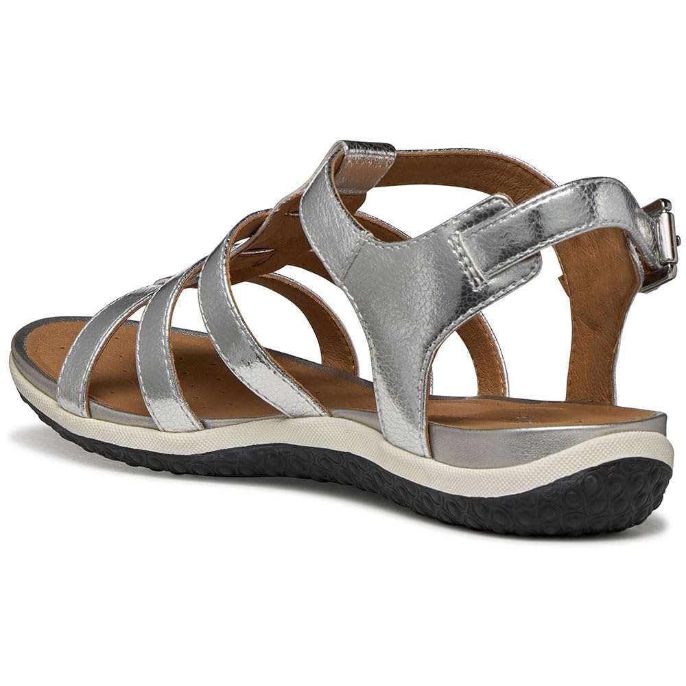 Geox D Sandal Vega D, Sandalia Plana Mujer