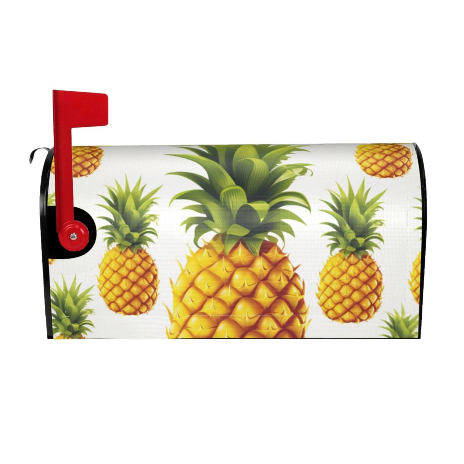 Yellow Pine Mailbox Covers Magnetic Wraps Post Letter Box Cover Garden Home Decor 25.5x21 in