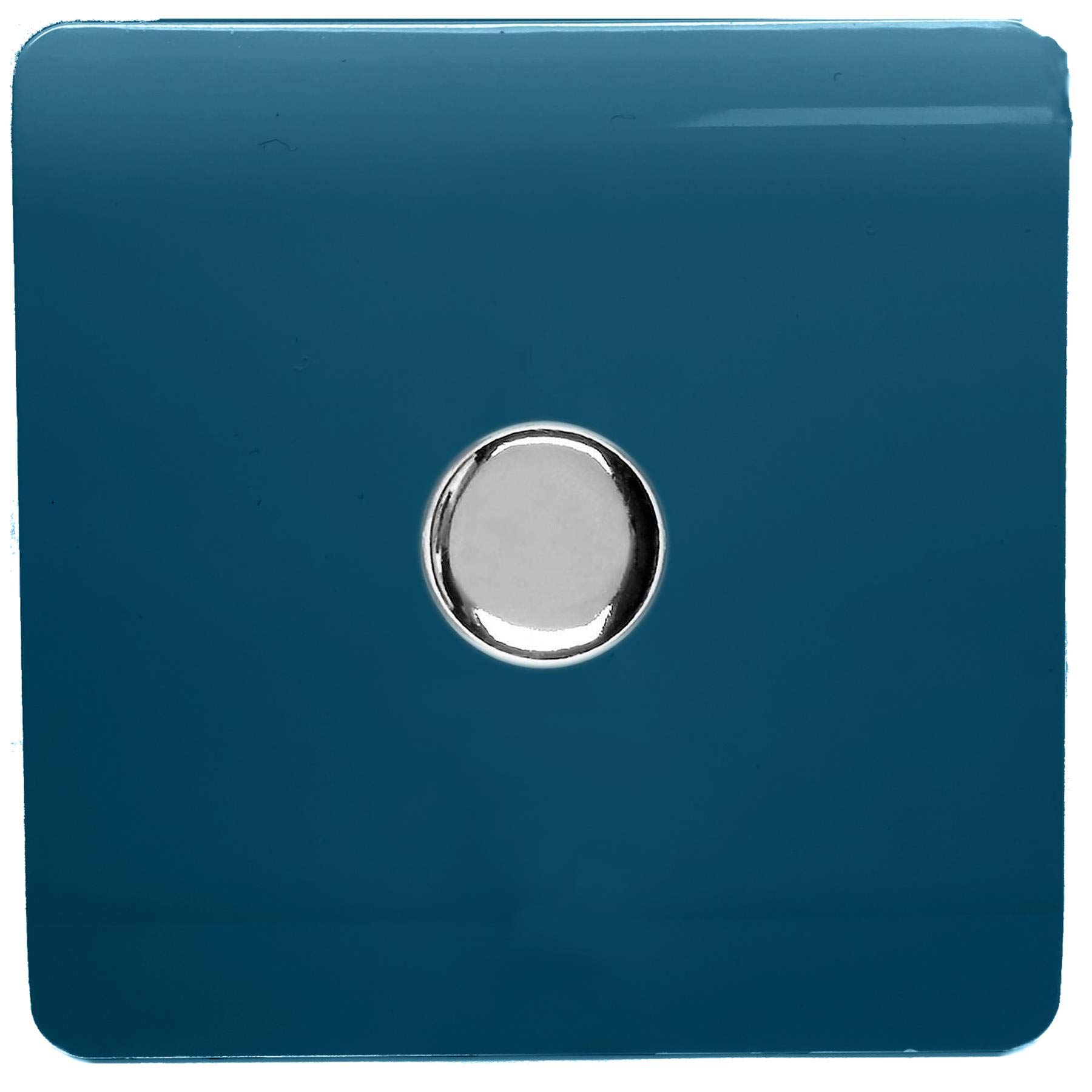 B&Q -  Trendi Switch 1 Gang 1 Or 2 Way 150W Rotary Led Dimmer Light Switch In Midnight Blue