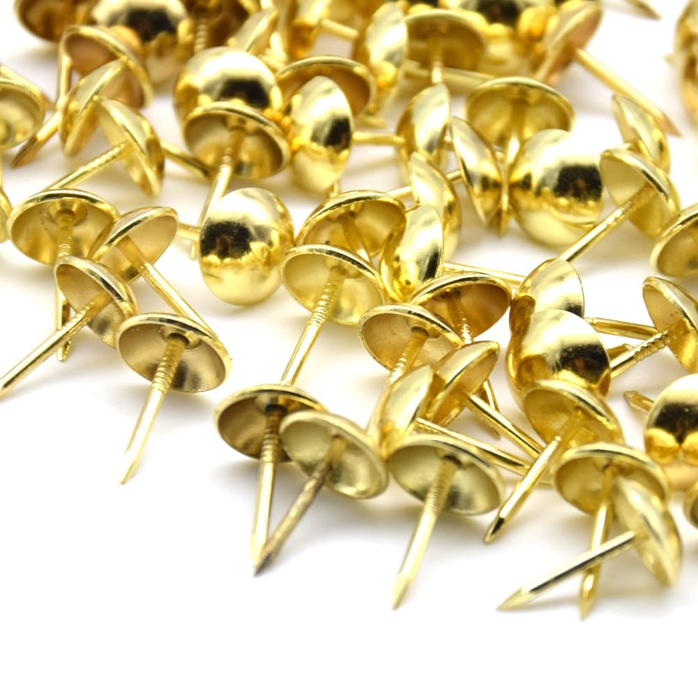 200 Chiodini Per Tappezzeria In Metallo - Borchie Decorative Bronzo Per Mobili, Divani, Sedie, 17mm