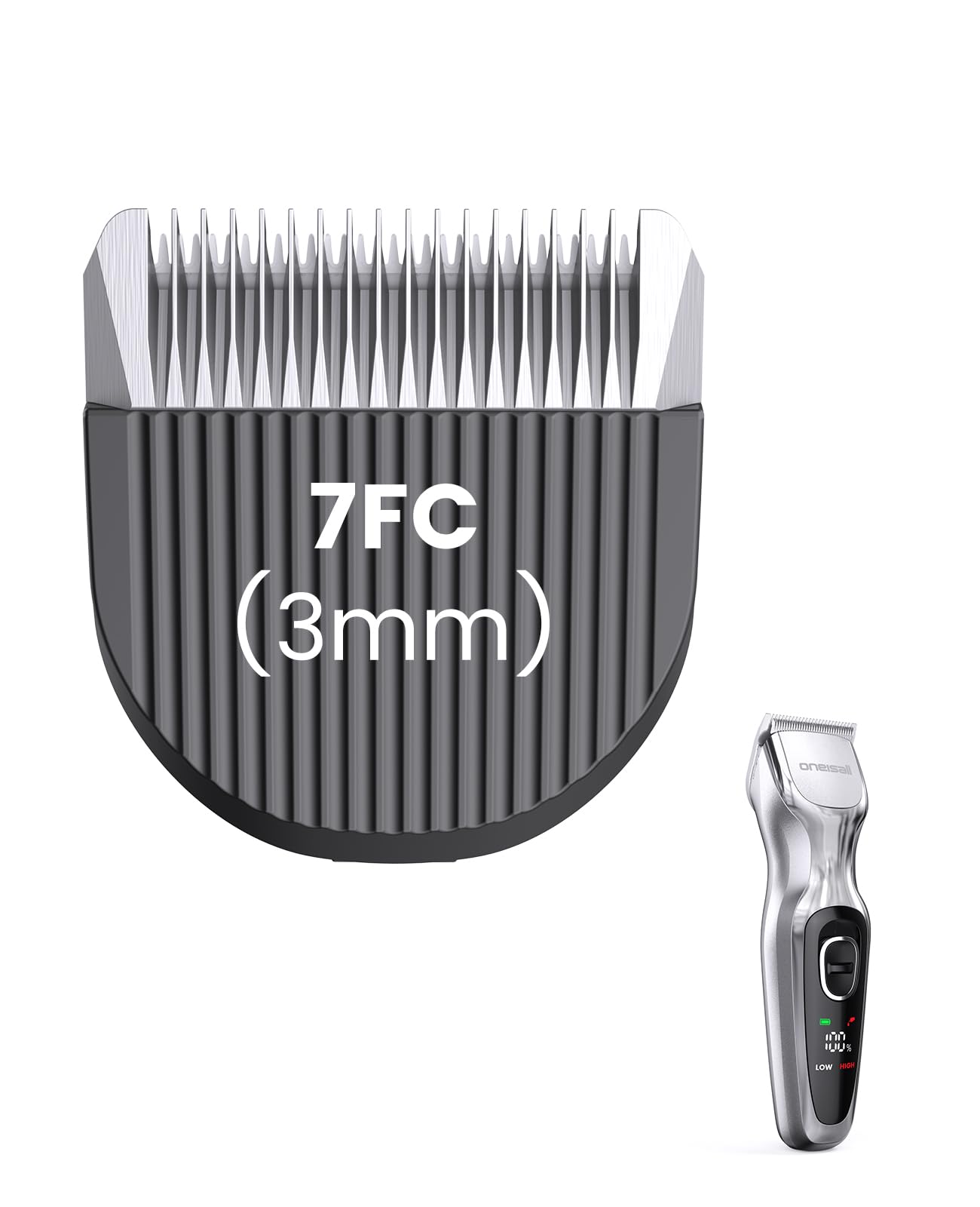 oneisall Replacement Blades for DTJ-001 Silver Dog Clippers, 7FC