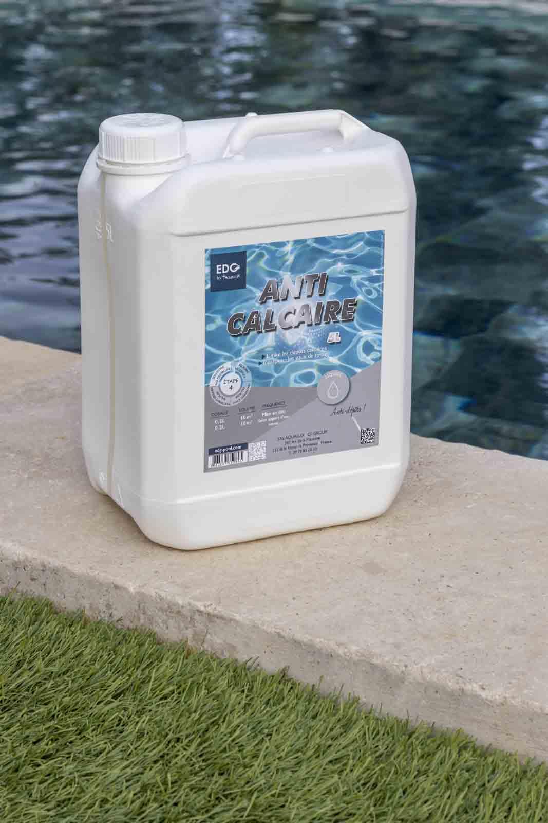 Anti-Calcaire Liquide 5L Anti-Tartre Piscine Spa Haute Performance