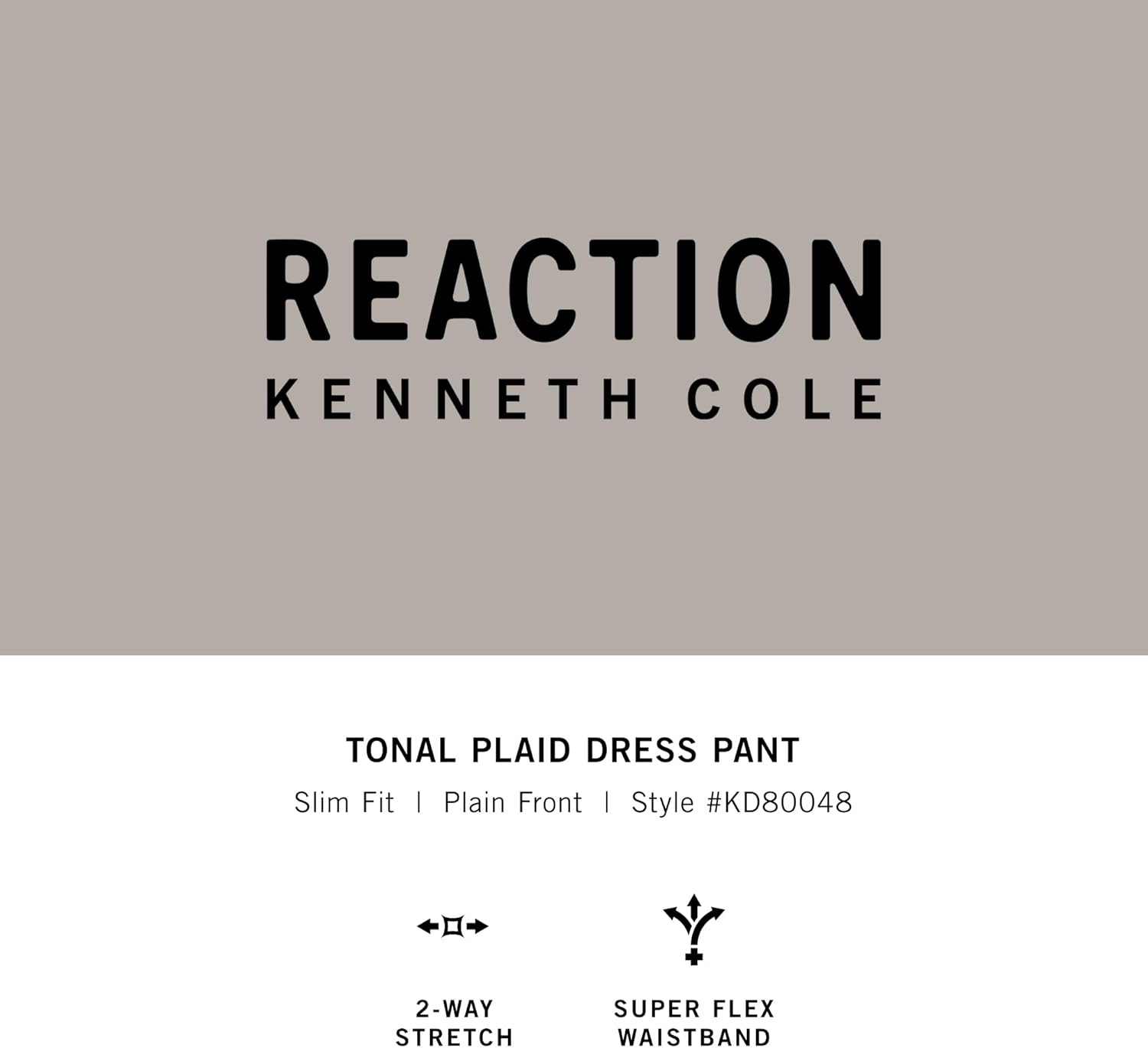 Kenneth Cole Reaction Mens Slim Fit Patterned Pant - Image 6