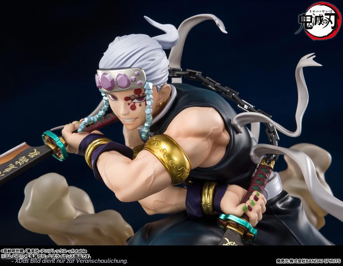 Bandai Tamashi Nations - Demon Slayer: Kimetsu no Yaiba - Tengen Uzui, Spirits FiguartsZERO | Demon Slayer Kimetsu No Yaiba 15,2 cm Statue Figur FiguartsZero - Tengen Uzui