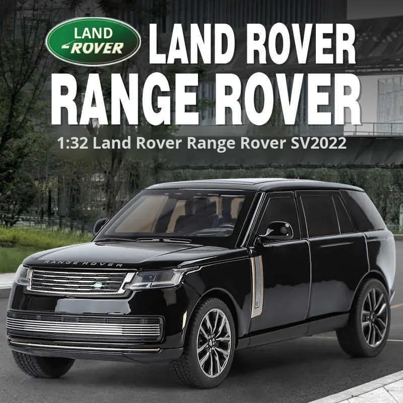 Image of FEXXA 1:32 Scale Ran GE Rover 2022 Die-Cast Metal Car with Sport car Openable Doors Light and Sound,Pull Back Function Indoor Outdoor Toy for Kids (1.32 Scale- Black)