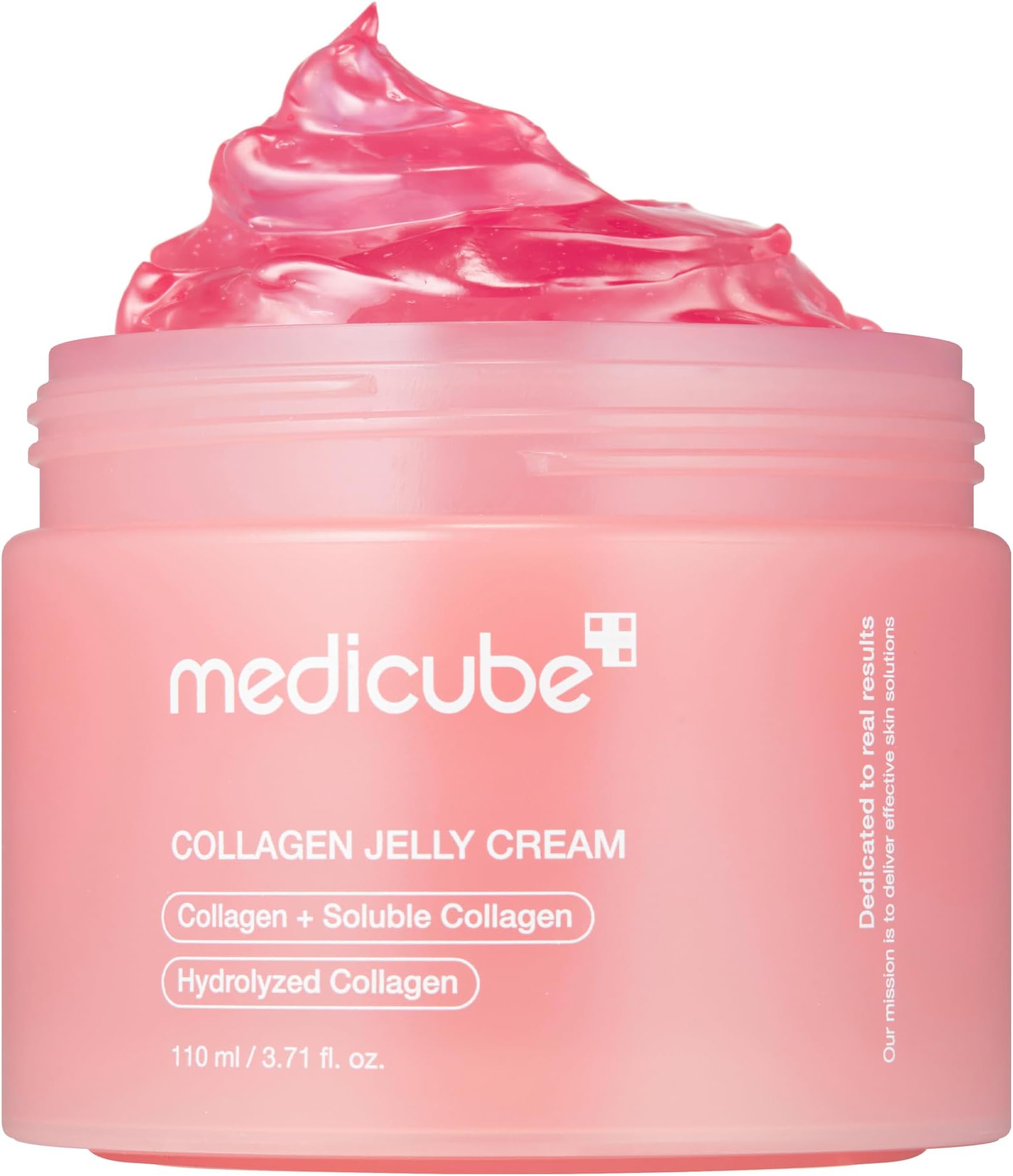 Collagen Jelly Cream- Niacinamide & Freeze-Dried Hydrolyzed Collagen - Boosts skin's barrier hydration and gives 24h Glow & Lifted Look - No artificial color, Korean skincare (3.71 fl.oz.)