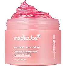 medicube Jelly Cream with Collagen, Niacinamide | Freeze-Dried Hydrolyzed Collagen for Skin Barrier Hydration &amp; 24H Glow | Plumper, Firmer looking skin | 3.71 fl.oz