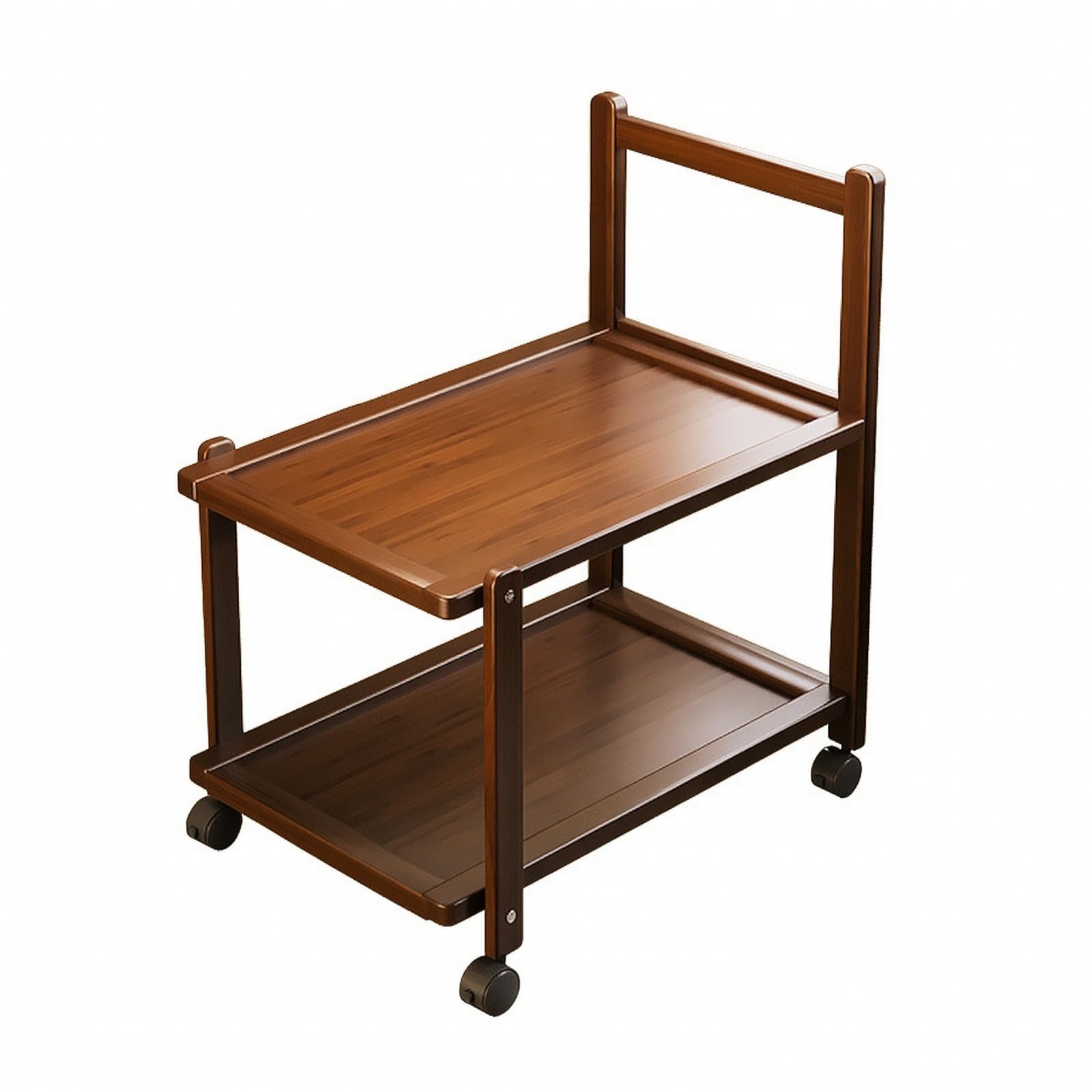 Carrello Stretto con Ripiani Compatto, 50CM, A Due Livelli
