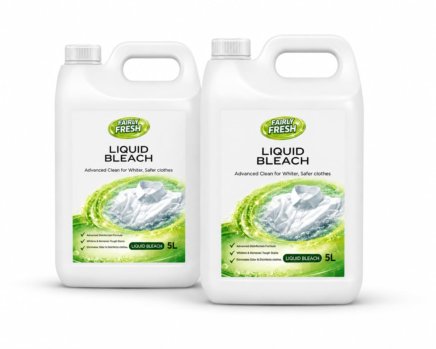Liquid Bleach 5L (Pack of 2) | 10L Total | Sodium Hypochlorite Bleach for White Clothes & Laundry | Hotel Linen, Hospital & Commercial Cleaning-image-24