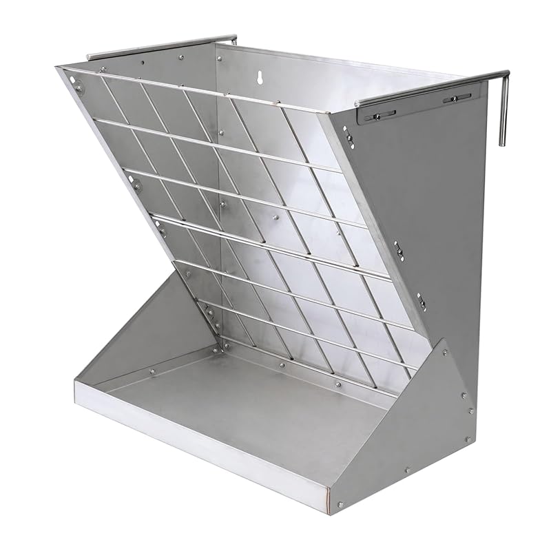 Comedouro para Equinos para Feno e Grãos em Metal Galvanizado MUDUOBAN, 1 unidade