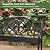 GIANTEX 50.5" Metal Outdoor Bench, Floral Design Cast Iron Backrest
