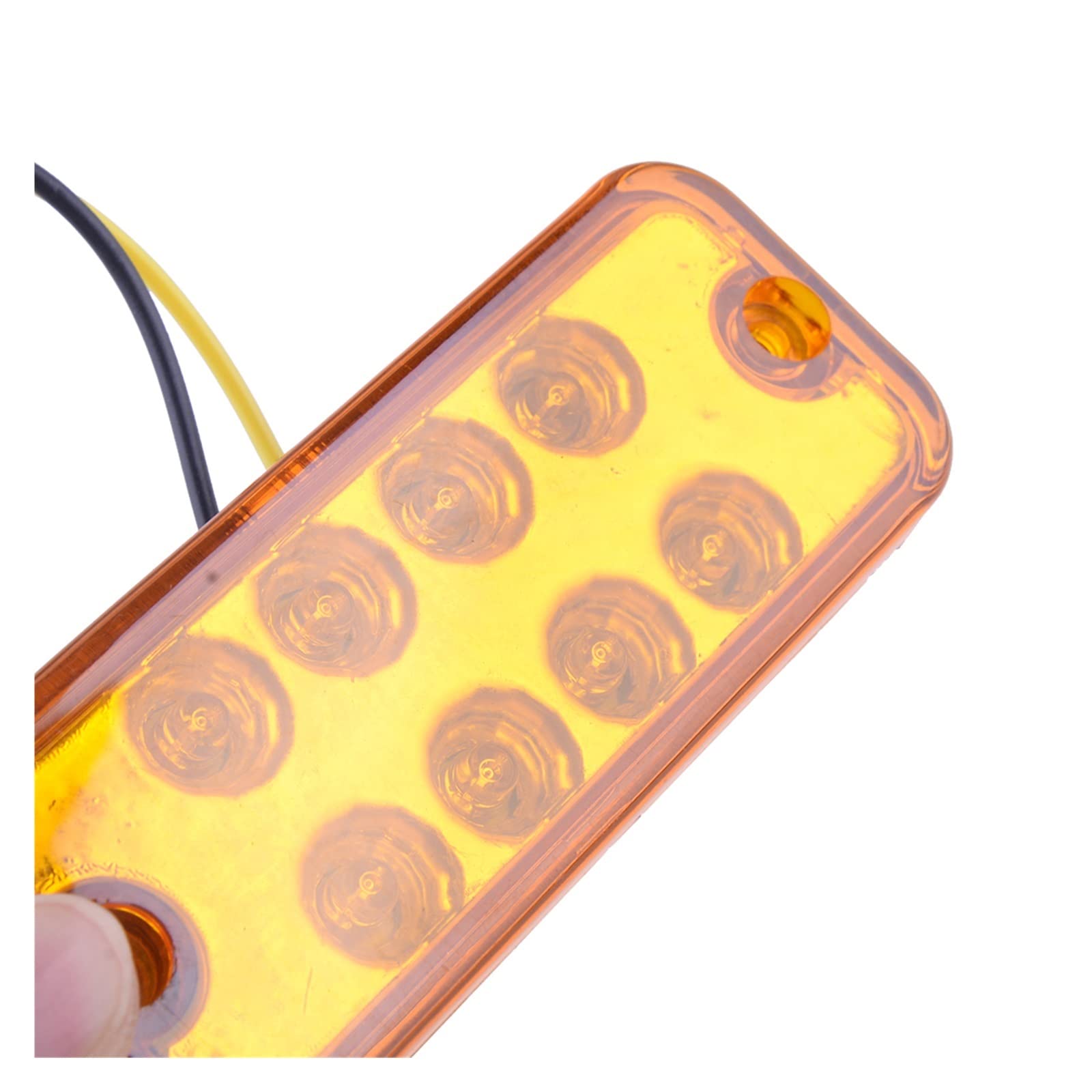 Luci Antinebbia Anteriori Auto Camion Rimorchio Camion Caravan ATV SUV UTE 2Pcs Ambra ABS Anteriore Posteriore Sinistra Destra 8 LED Luce di Posizione Laterale Lampada per Universal Bus