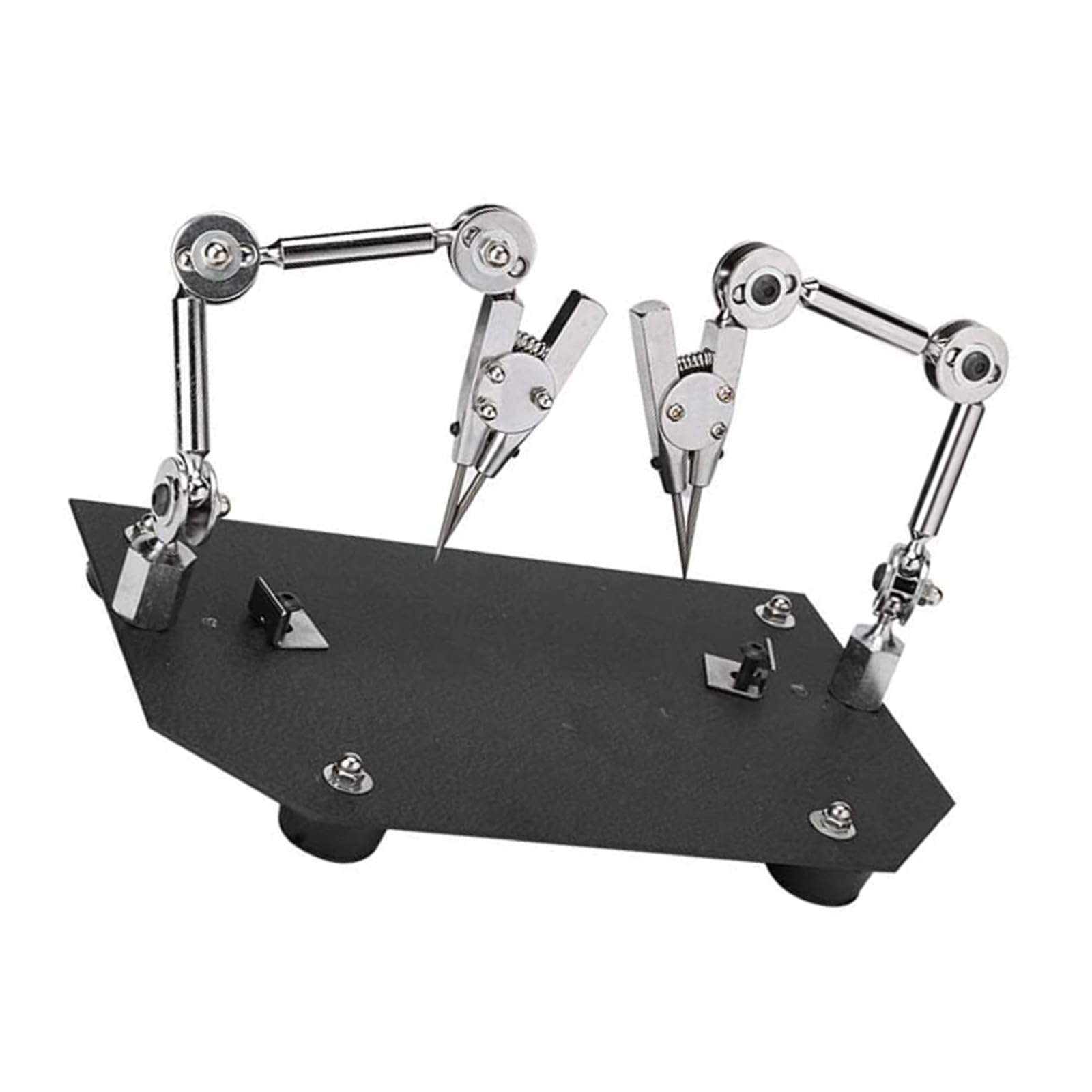 Abrazadera de Soldadura Ajustable Doble Cabezal y Brazos 360°