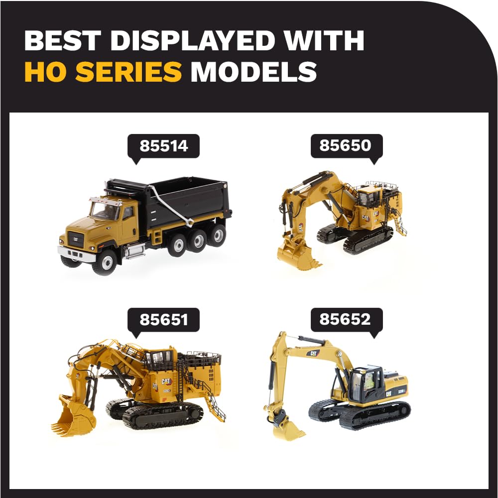 Diecast Masters 1:87 HO Scale Model Cat 6060 Hydraulic Mining Shovel, 85651 | Mit Tieflöffel, detailgetreues CAT Baufahrzeug, ca. 25 x 11 x 14 cm, ab 14 Jahren, für Sammler, 85651