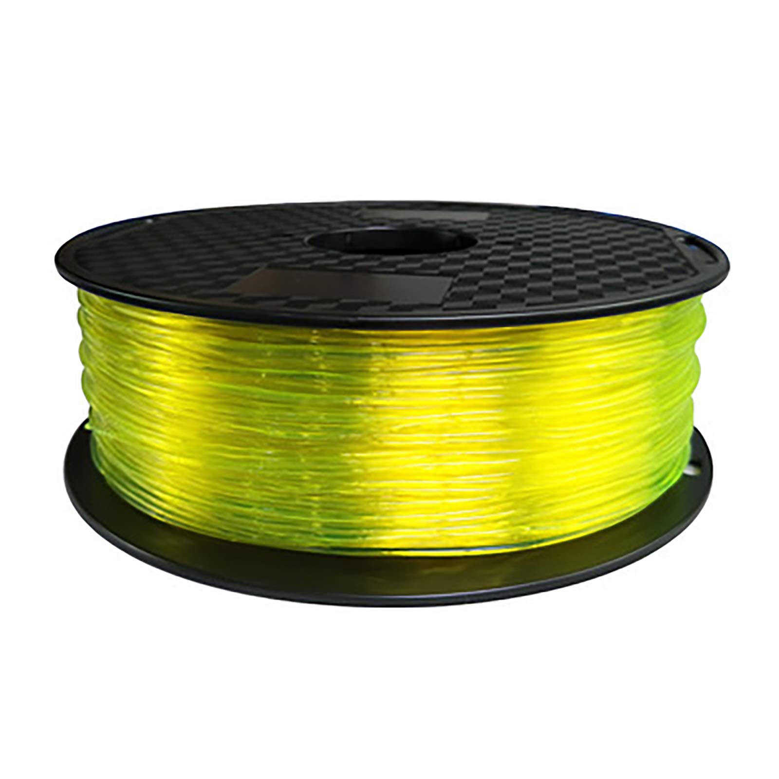 Przezroczysty żółty elastyczny TPU filament do drukowania 3D 1,75 mm, filament TPU 2,2 lb (1 kg), dokładność wymiarów +/- 0,03 mm